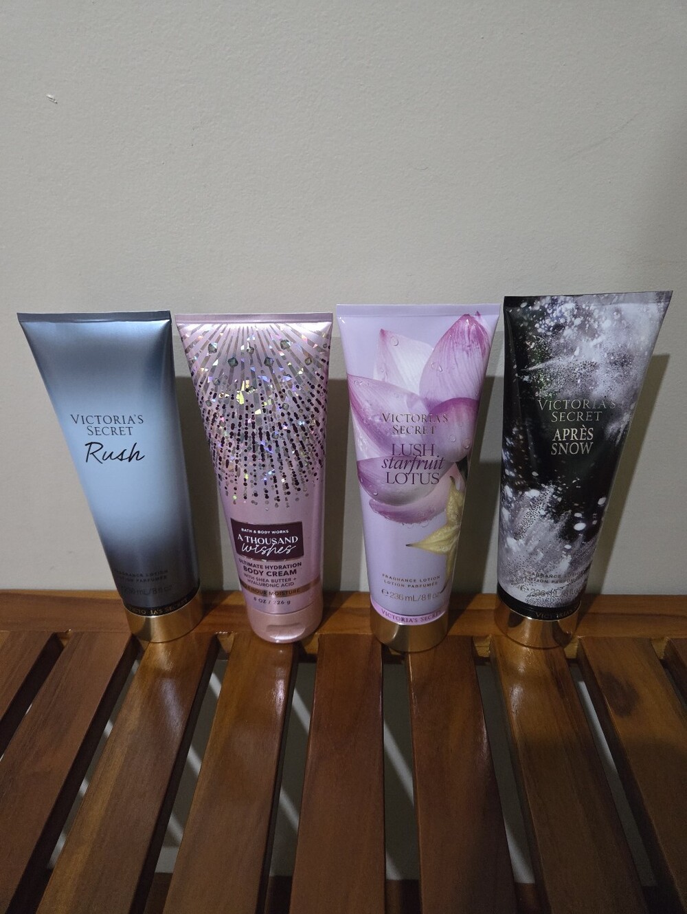 Victoria's Secret Lotion Variety-Rush,A Thousand Wishes,Lush Starfruit Lotus